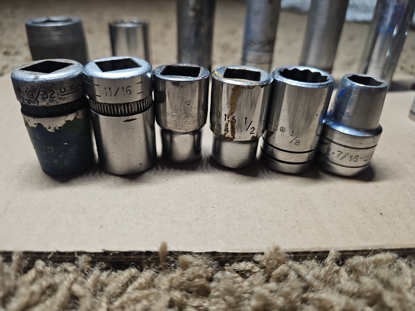 Vintage Various Socket Lot of 21 Ward’s P&C S-K TrueCraft Proto