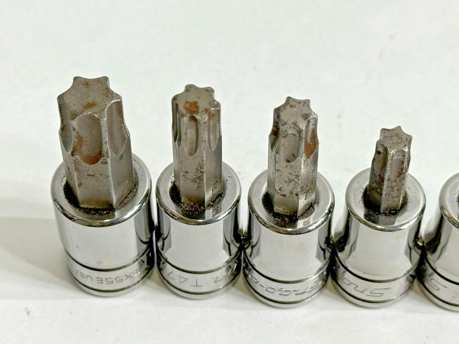 Snap On Torx Bit Socket 3/8″ Drive Set of 6: T55 T47 T45 T40 T30 T27
