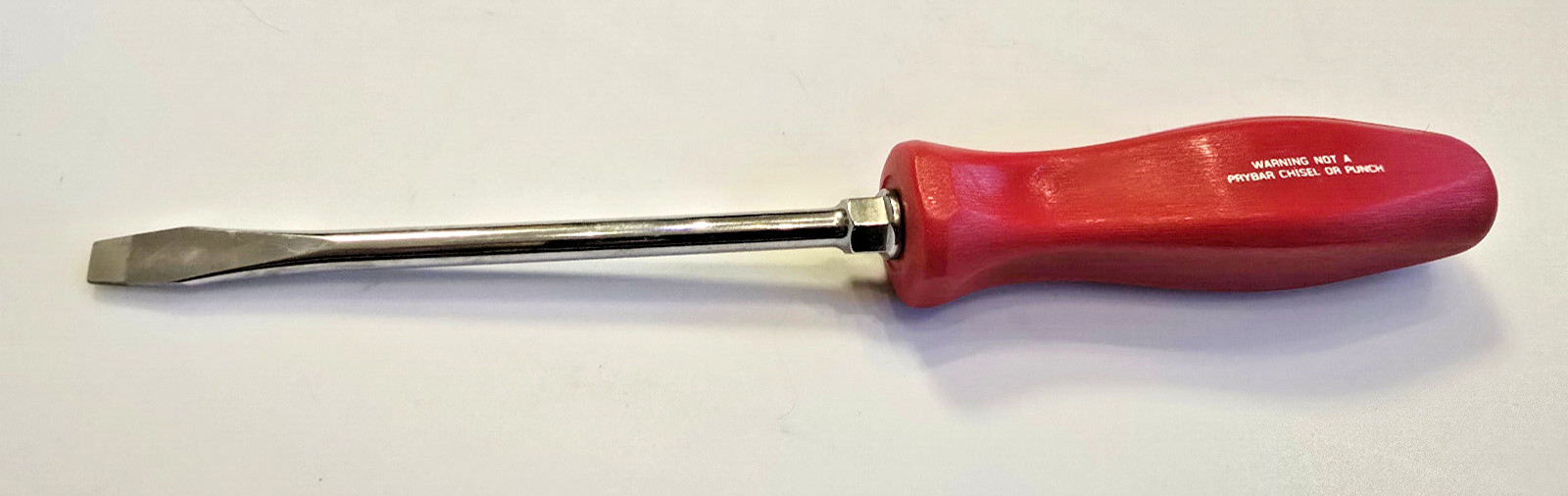 SNAP-ON ™ TOOLS NEW LARGE 5″ RED HARD PLASTIC HANDLE SCREWDRIVER SDD6A