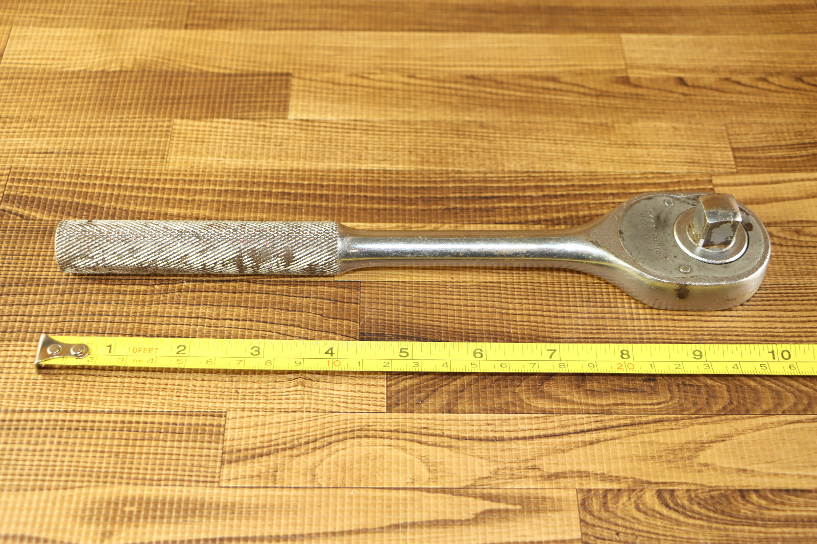 Proto 5449 10″ Pear Head 1/2″ Drive Standard Ratchet Knurled Handle USA