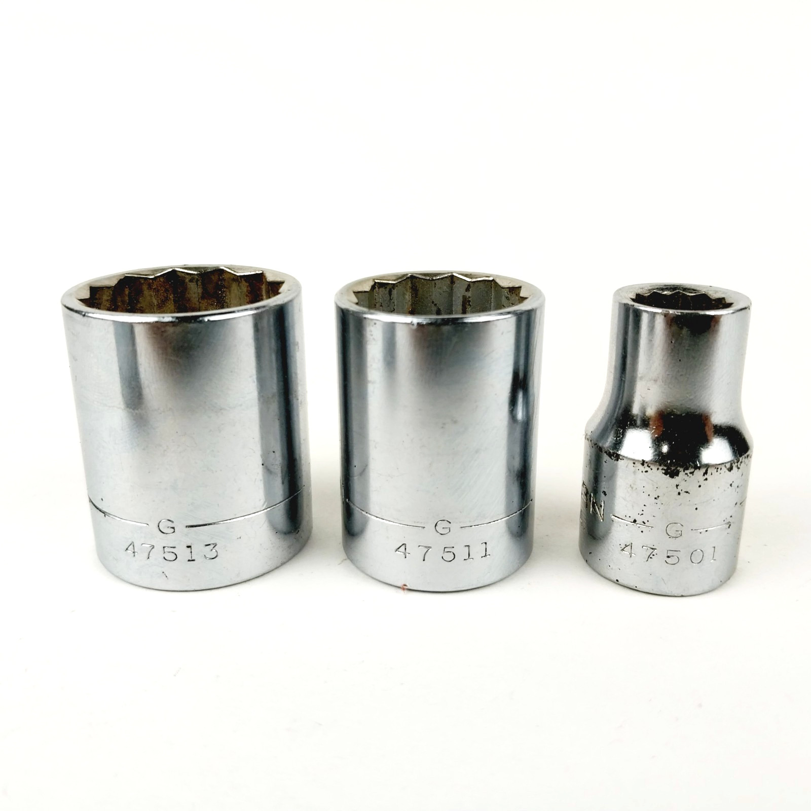 Craftsman 1/2″ Drive SAE 12-Pt Shallow Socket 3-Pc G Series 15/16″ 13/16″ 7/16″