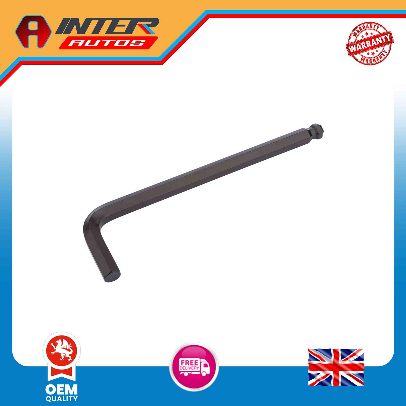 Draper Metric Hexagon and Ball End Hexagon Keys, 10mm 33618