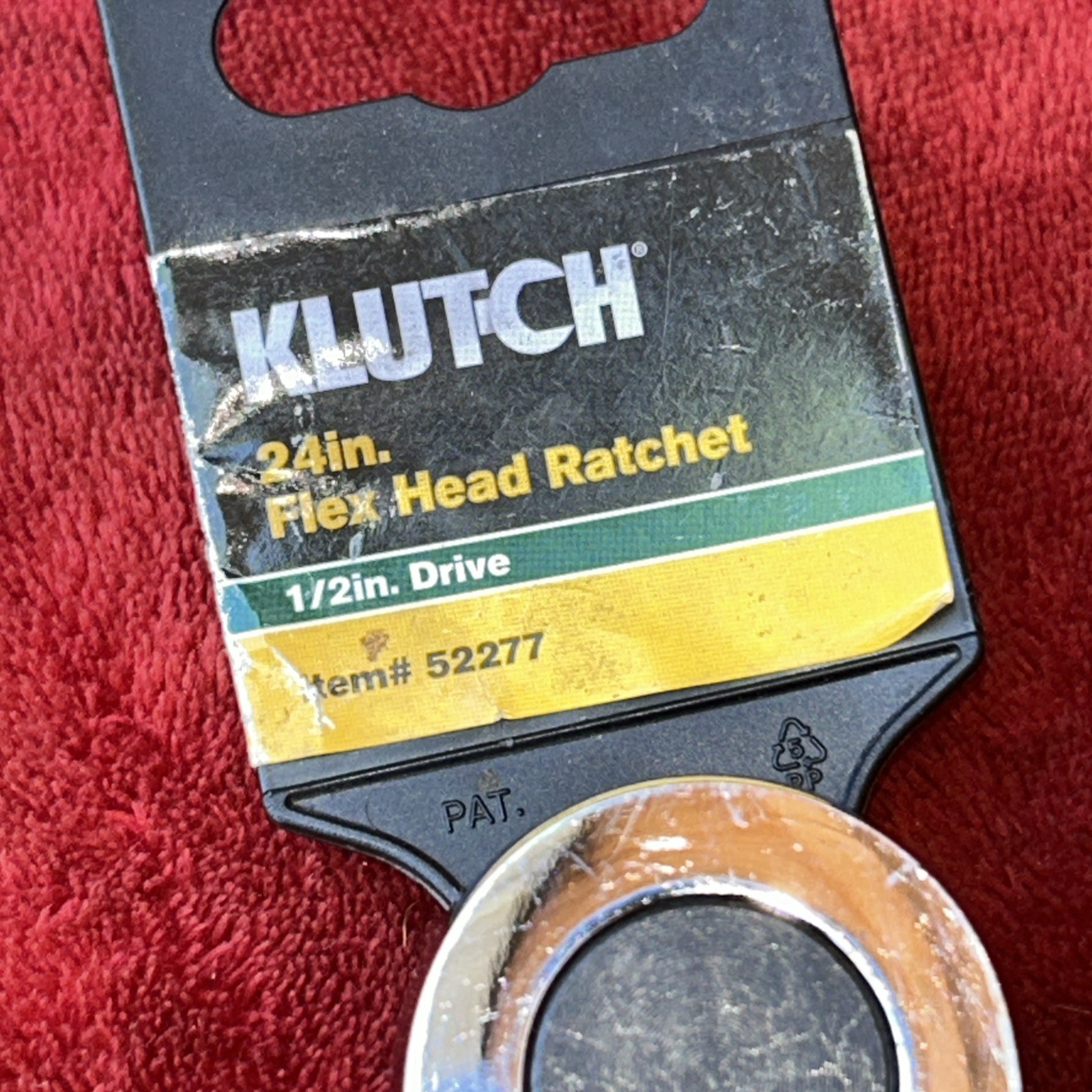 Klutch 24” Flex Head Ratchet 1/2” Drive Item #52277 Brand New Long Handle