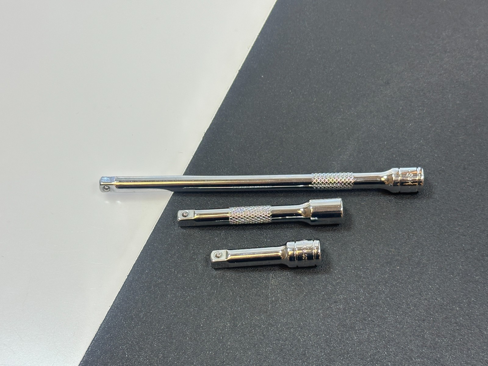 🇺🇸NEW SK Tools USA 3pc 1/4” Drive Knurled Extension Set Lot, 6in., 3in., 2in.