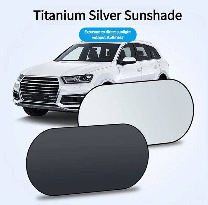 1pc UV-Reflective Rear Car Sun Shade – Heat-Insulating Windshield Cover – NEW