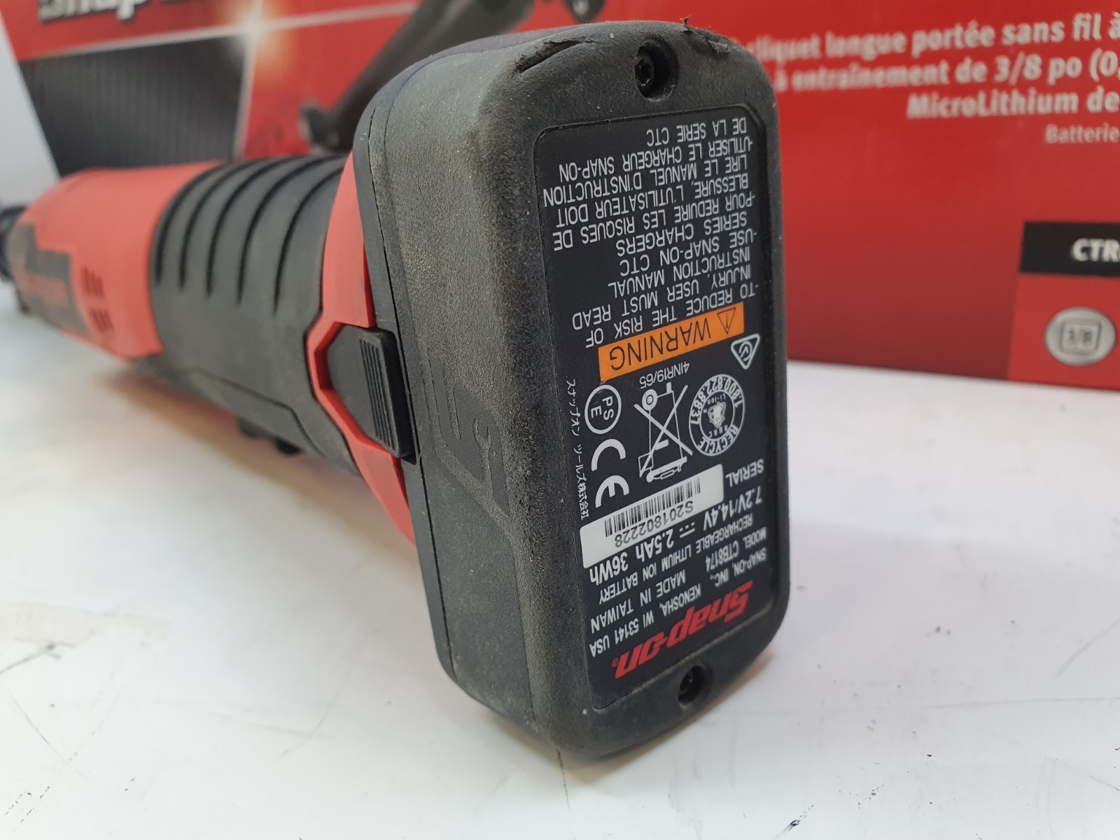 Snap on Tools CTR868 14.4V 3/8″ Long Neck High Torque Brushless Ratchet