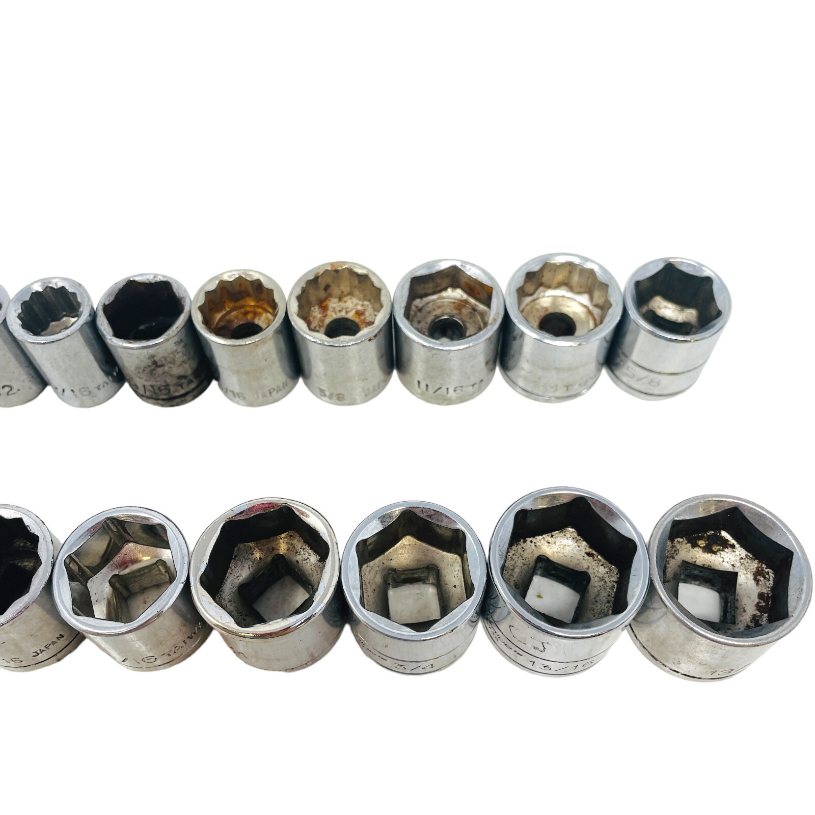 19 Pcs ProValue and Assorted 30747, 5/8, 11/16 in, 3/8 Drive Socket Set