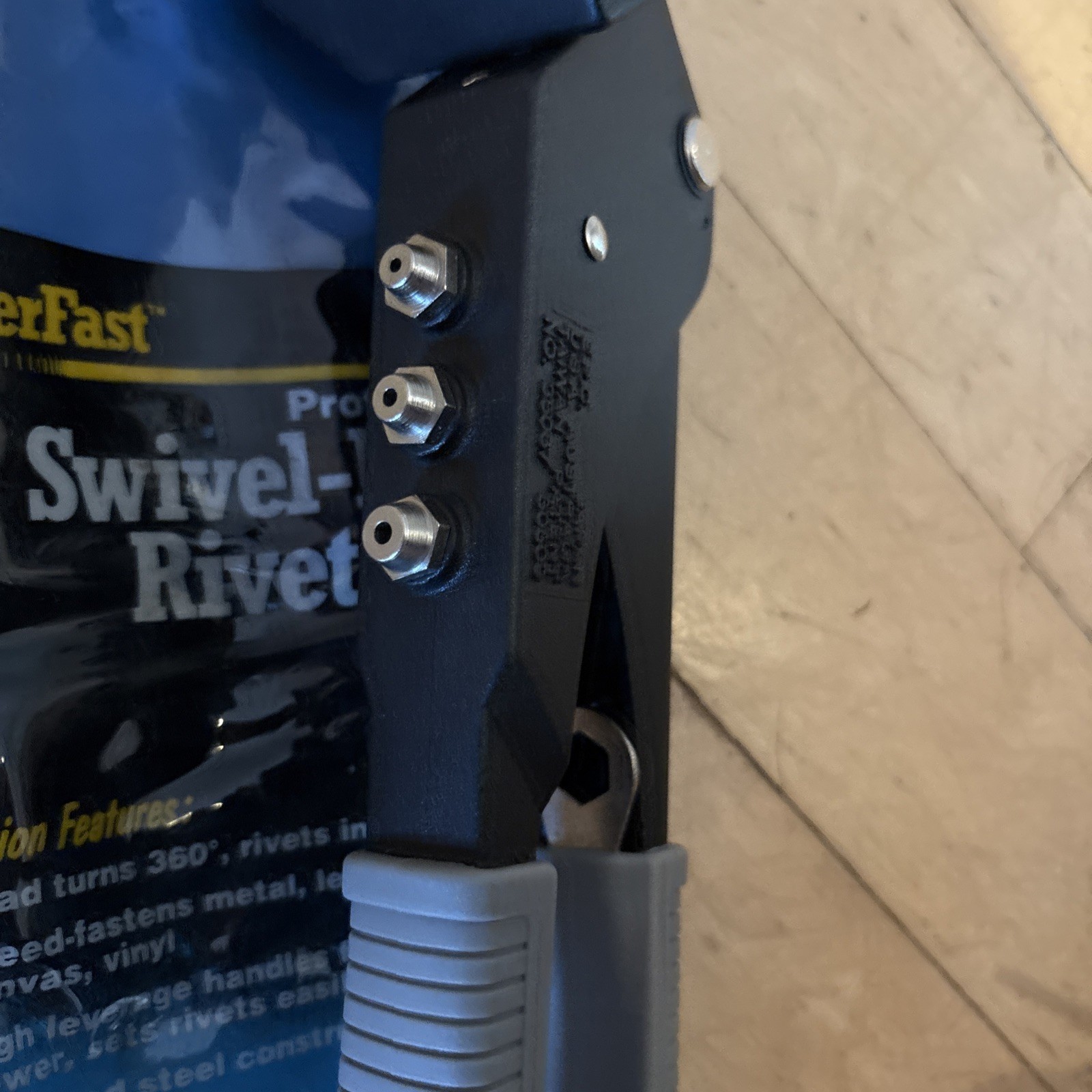 Power Fast Swivel Head Rivet Tool