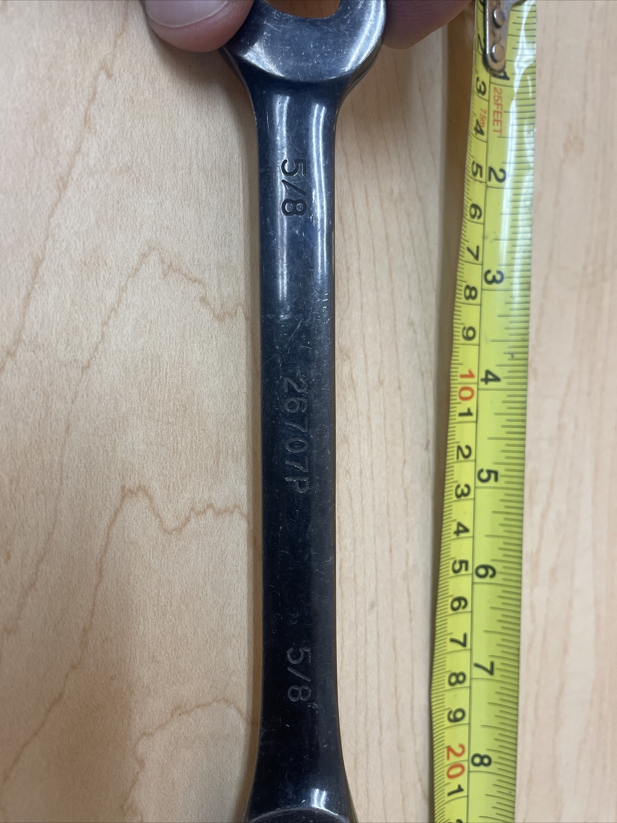 HUSKY 5/8″ SAE 12 Point Combination Rachet Wrench Black Pre Owned