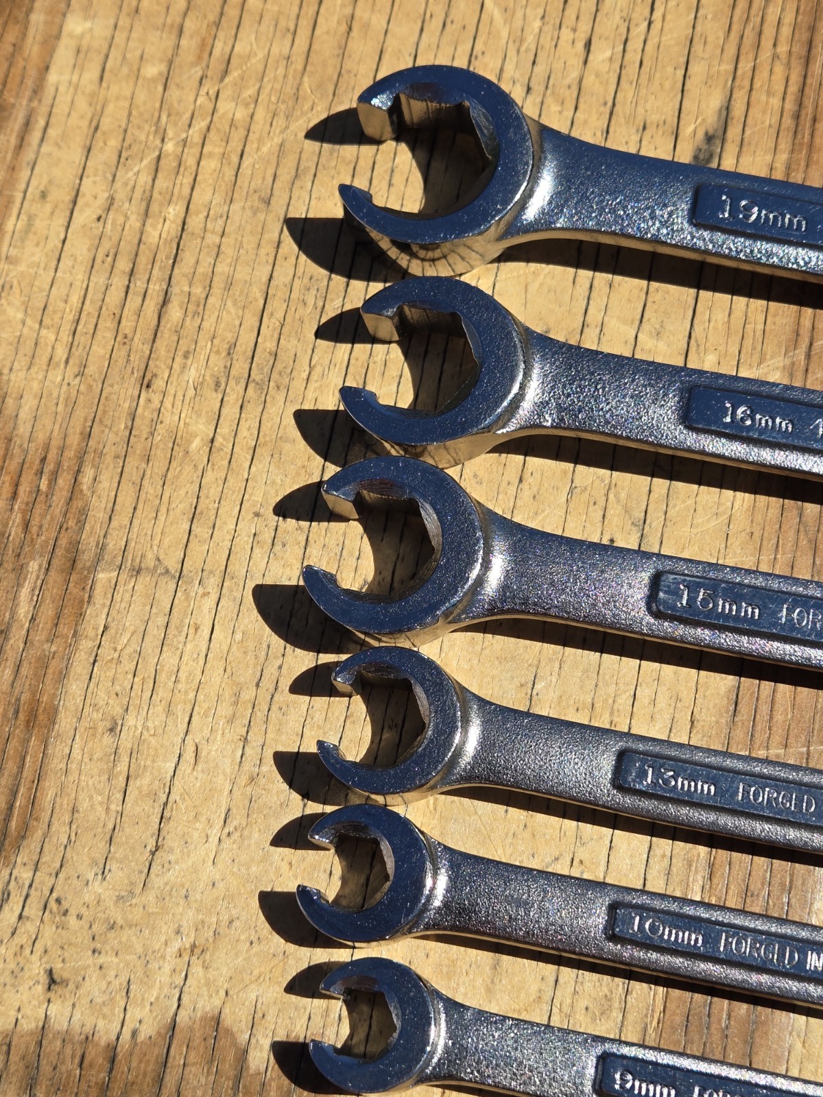 Vintage Craftsman 6pc METRIC Flare Nut Line Wrench Set VA 9mm-21mm USA EUC