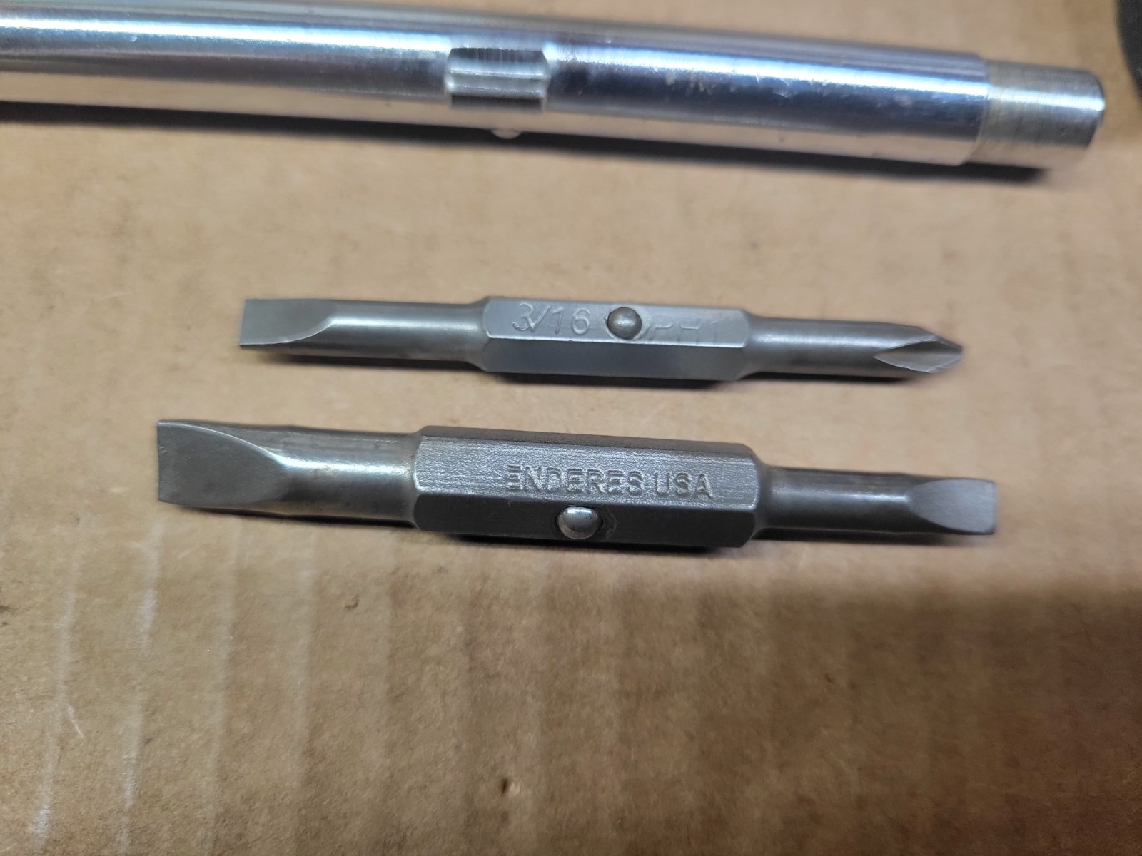 Vintage Enderes Tools USA 6-in-1 Interchangeable Screwdriver