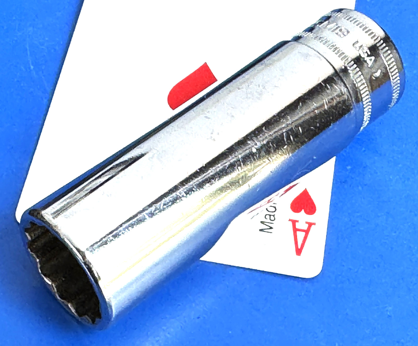 Snap-on Tools USA 1/2″ drive 19mm Deep Chrome 12-point Metric Socket Wrench SM19