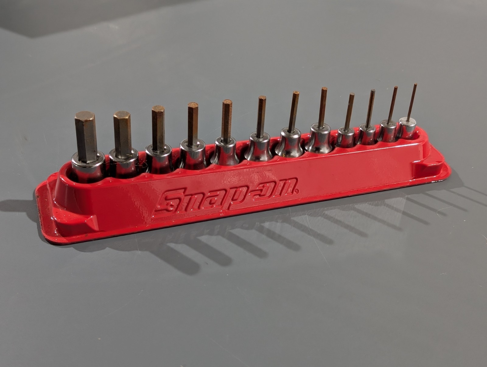 Snap-on Tools 212EFTAY 12 Pc Combination Drive SAE Hex Driver Bit Socket Set