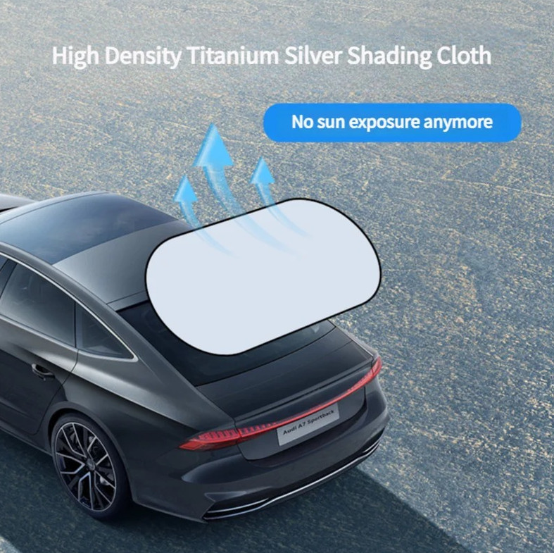 1pc UV-Reflective Rear Car Sun Shade – Heat-Insulating Windshield Cover – NEW