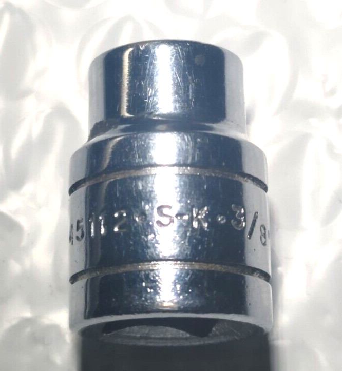 SK TOOLS 45112, 3/8″ DRIVE, 3/8″ SOCKET, SHALLOW, 6 POINT.