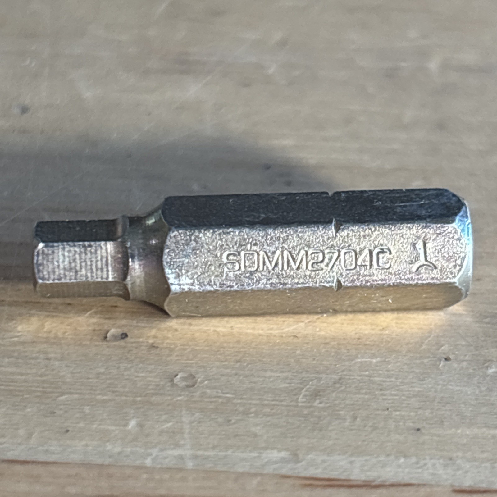 Snap On Tools 4mm Hex Bit Driver Bit Only SDMM2704C USA