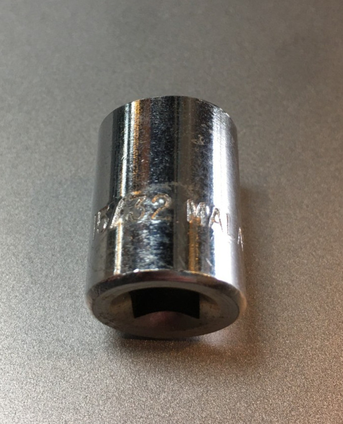 15/32″ SOCKET, 6 POINT, 1/4″ DRIVE, MALAYSIA