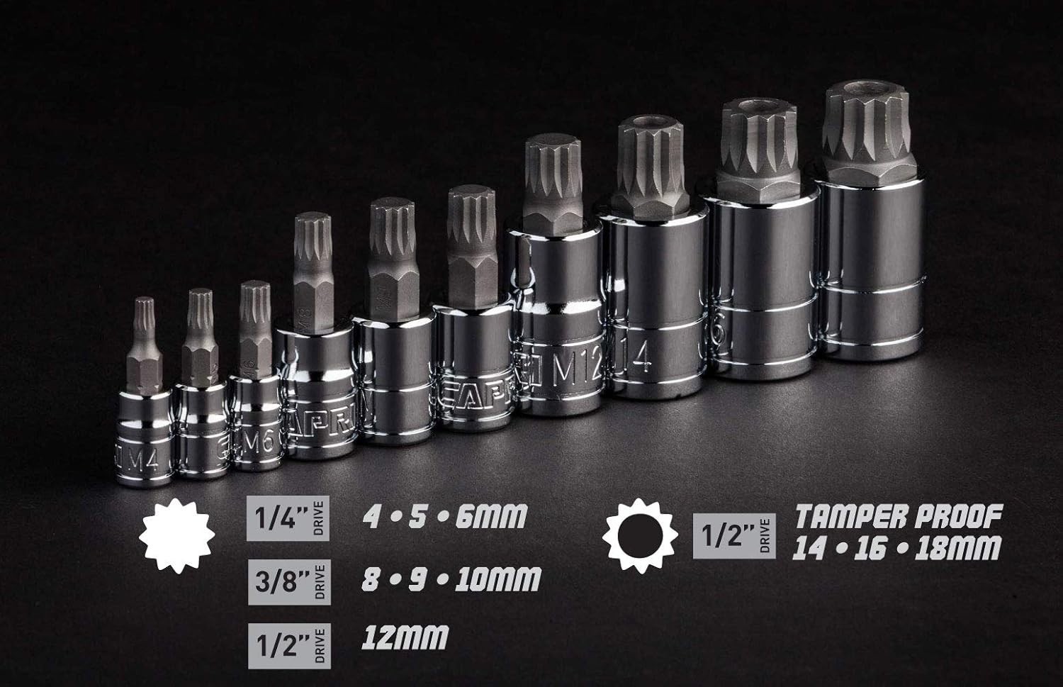 Lifetime Guaranteed 10-Piece Triple Square Bit Socket Set – S2 Steel Durability