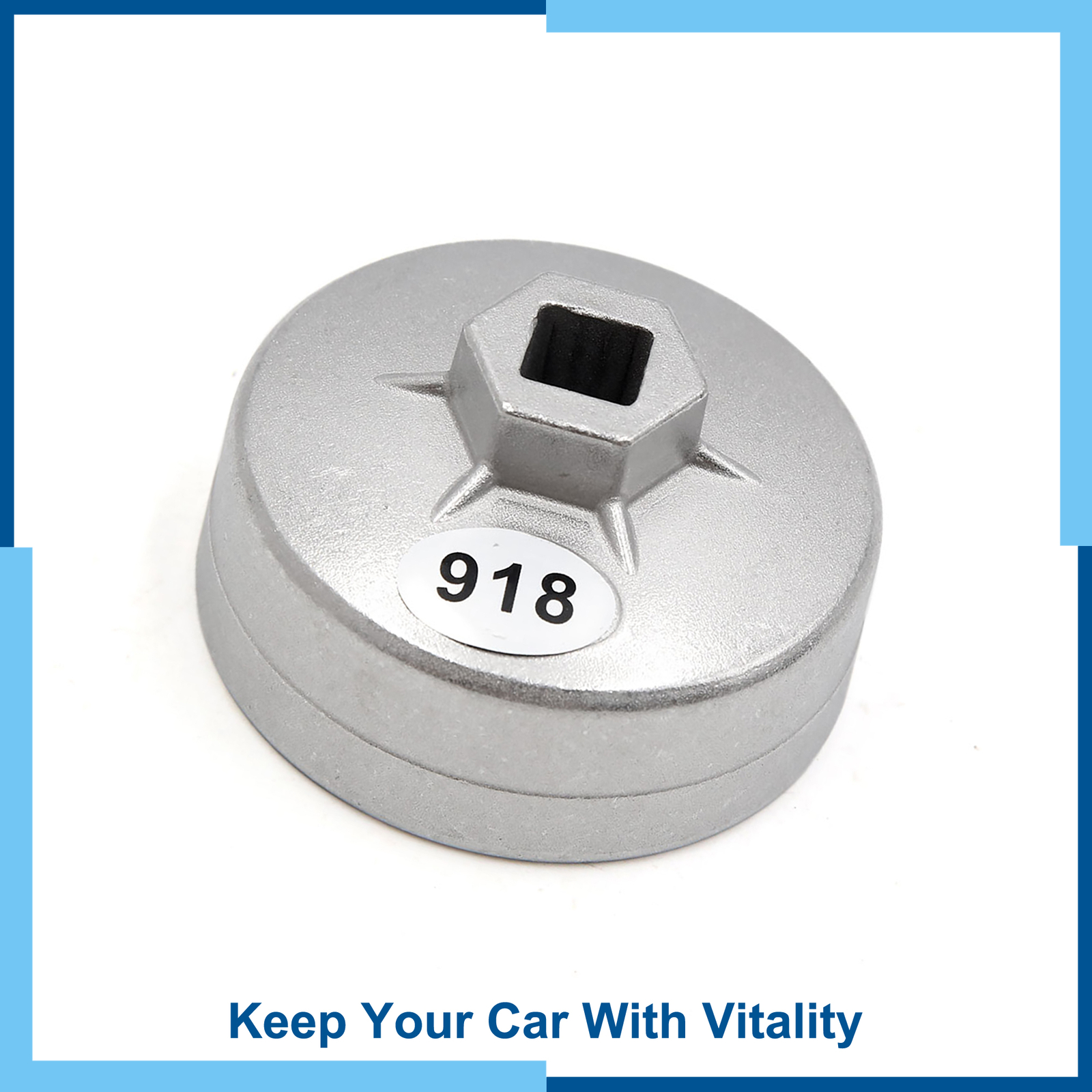 Universal Pack (1) 74mm Inner Dia 15 Flute Oil Filter Cap Wrench Socket Tool