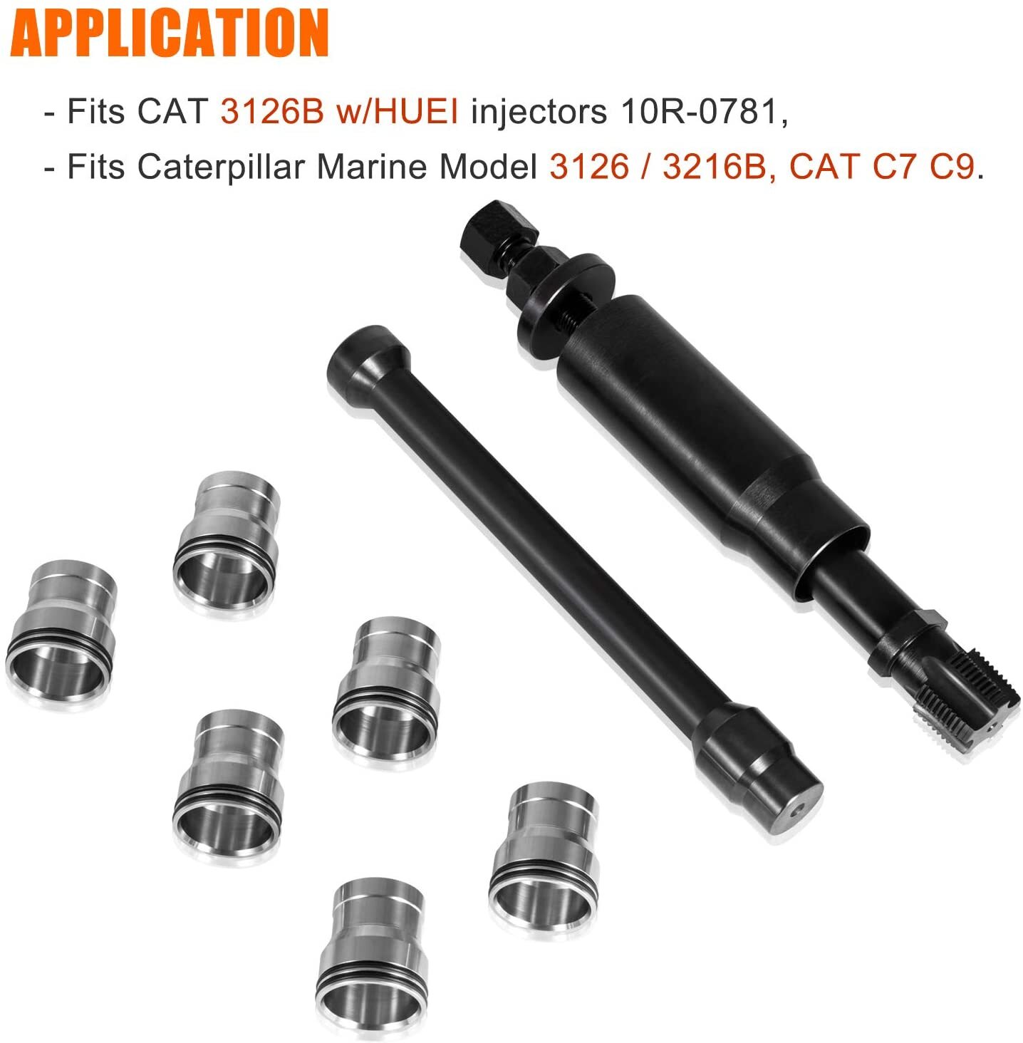 For Caterpillar CAT C7 C9 3126B Injector Sleeve Cup Removal & Install Tool Kit