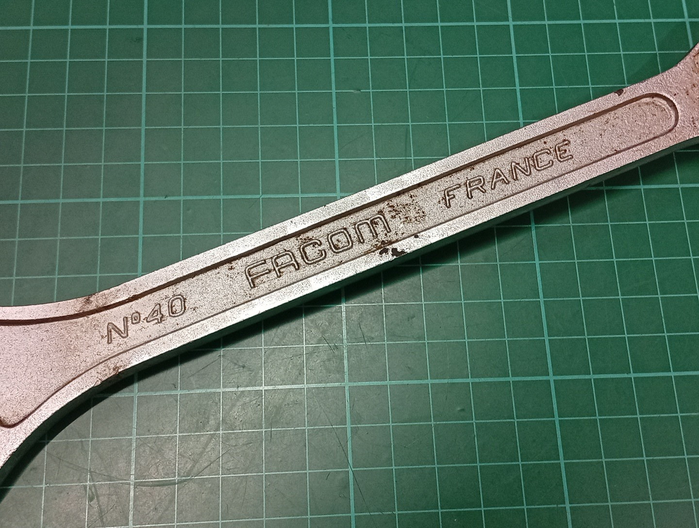 Vintage Facom Vanachrome No40, 27mm Combination Spanner, Made In France