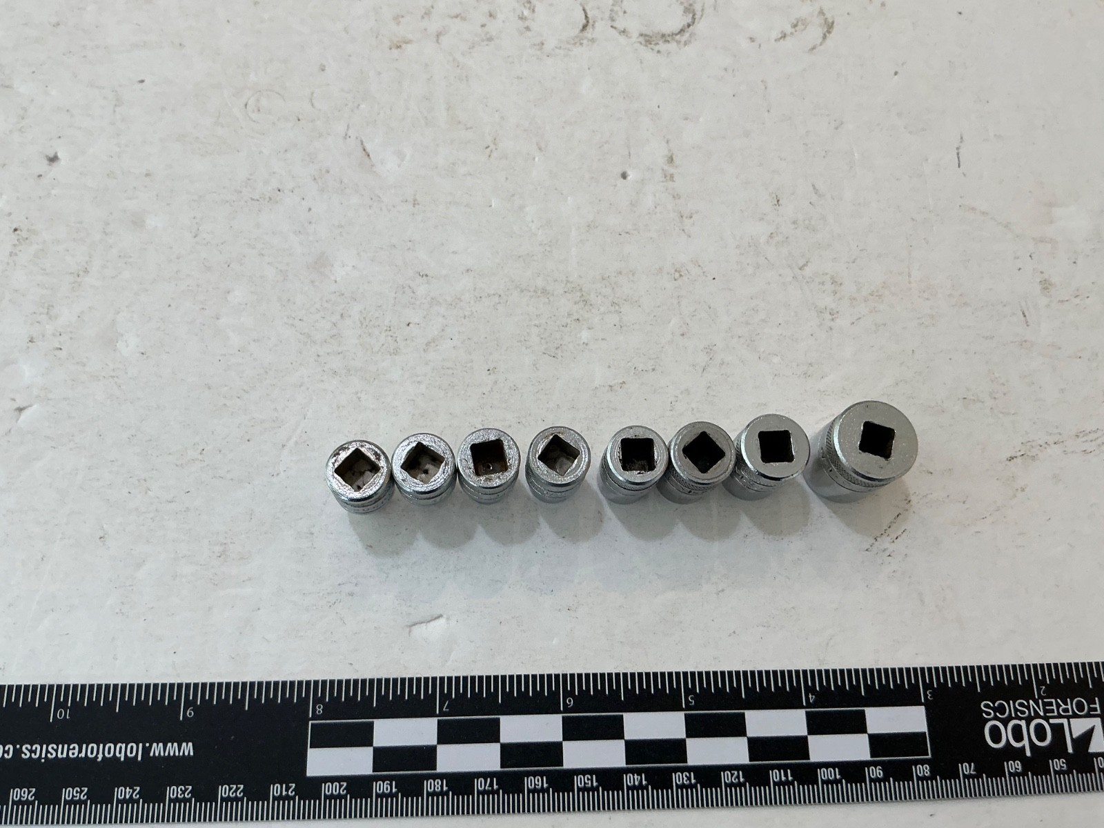 Vtg S-K tool 8 pc 1/4″ drive knurled shallow SAE socket set 3/16″-1/2″ USA made