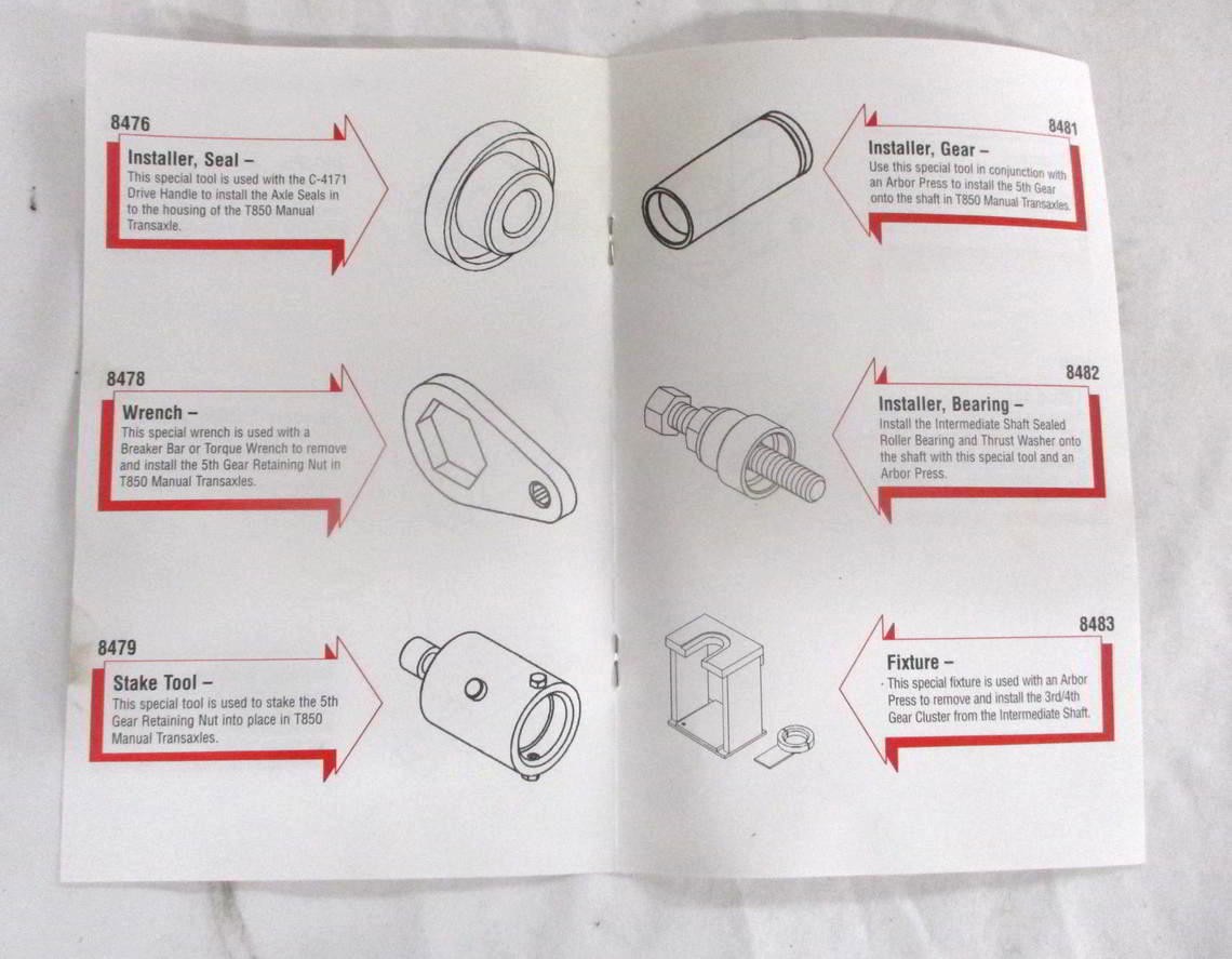 Miller Special Tools 8708 2002 ½ T850 Manual Transaxle Tools BOTH Boxes SRT-4