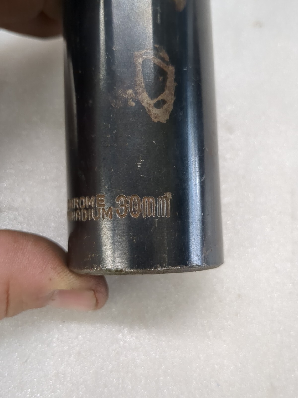 30mmetric Deep Impact Spindle Axle Nut Socket 1/2drive 6point Black Oxide