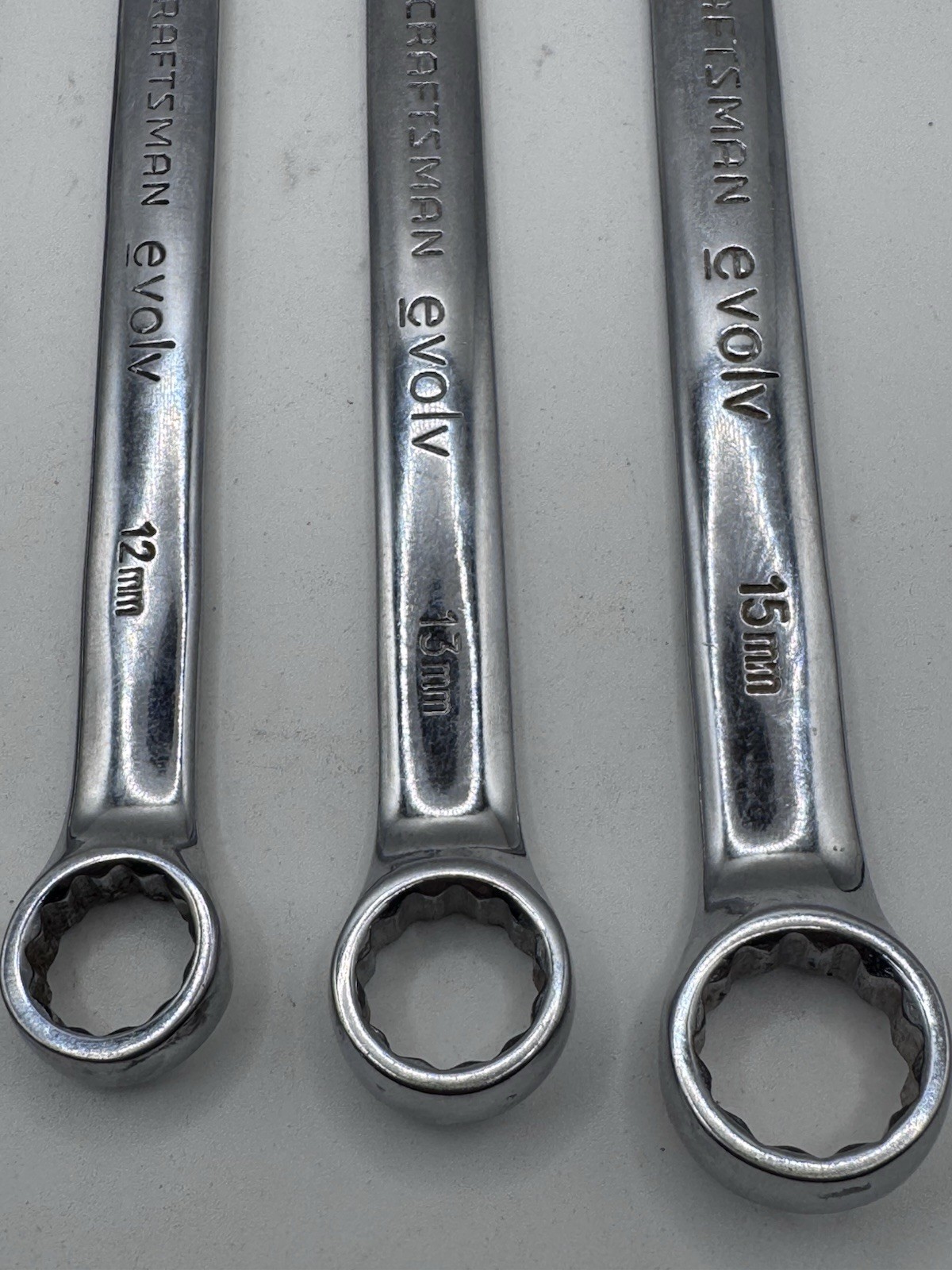 Craftsman Evolv Metric Combination Wrench Lot 10 11 12 13 15mm 5 Pc Set
