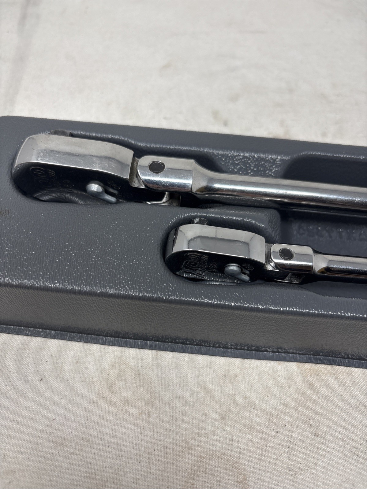 Snap-on Tools NEW RARE 100TH ANNIVERSARY 2pc Flex-Head Ratchet Set RAT2TFLFCE
