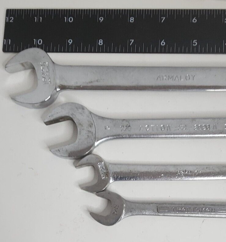 Armaloy 15/16 X 1 Inch Open End Wrench, USA 1033- C w/ other Wrenchs estate sale