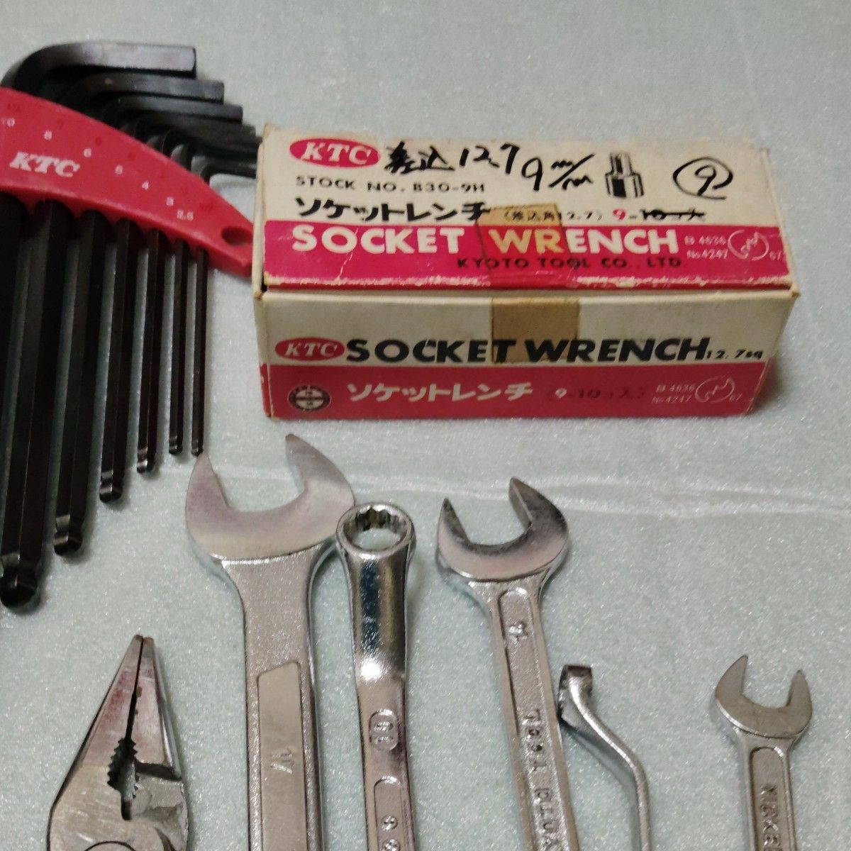 KTC Toyota OEM Tool Lot Ratchet Socket Wrench Set Japan Vintage Garage