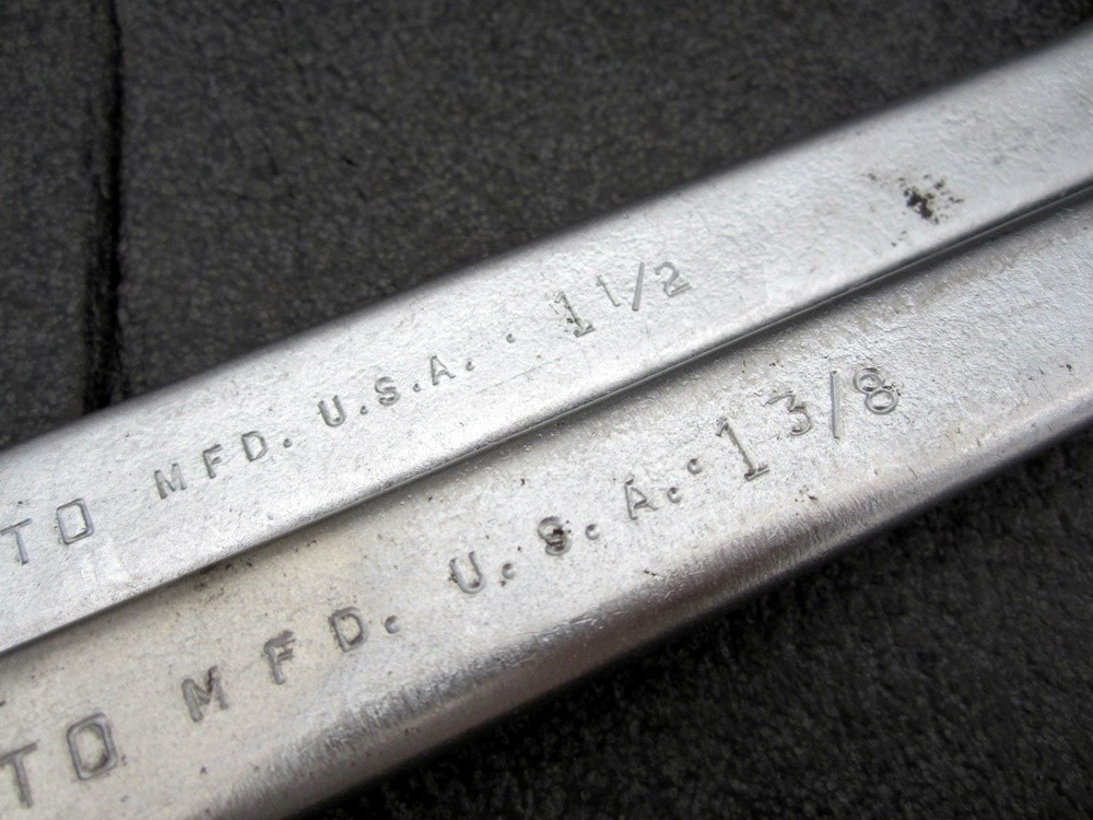 Vintage Proto 1-3/8″ x 1-7/16″ & 1-1/2″ x 1-5/8″ Open End Wrench 3060 3070 USA