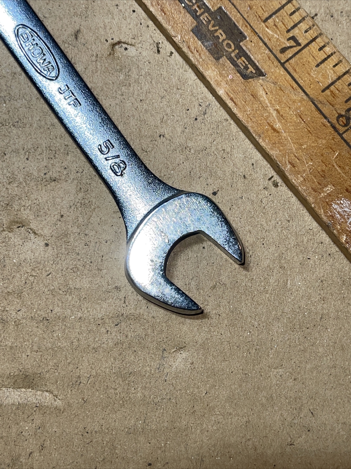 Vintage Showa 9/16 In X 5/8 In SAE Open End Wrench Japan