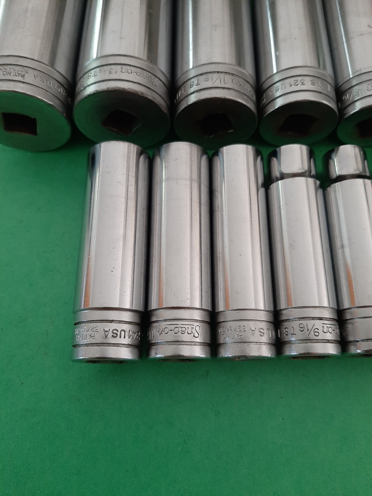 Snap-on 1/2″ Drive 14PC SAE 6PT Point Deep Socket Set 3/8″ to 1-1/4″ (no 1-1/8)
