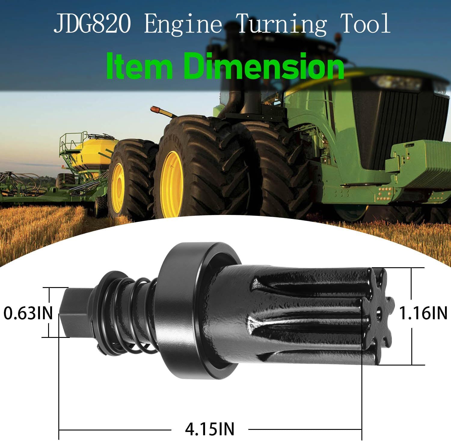 For John Deere Engine Turning Tool Alternative JDG820 JDG81-1 4024 4039 4045