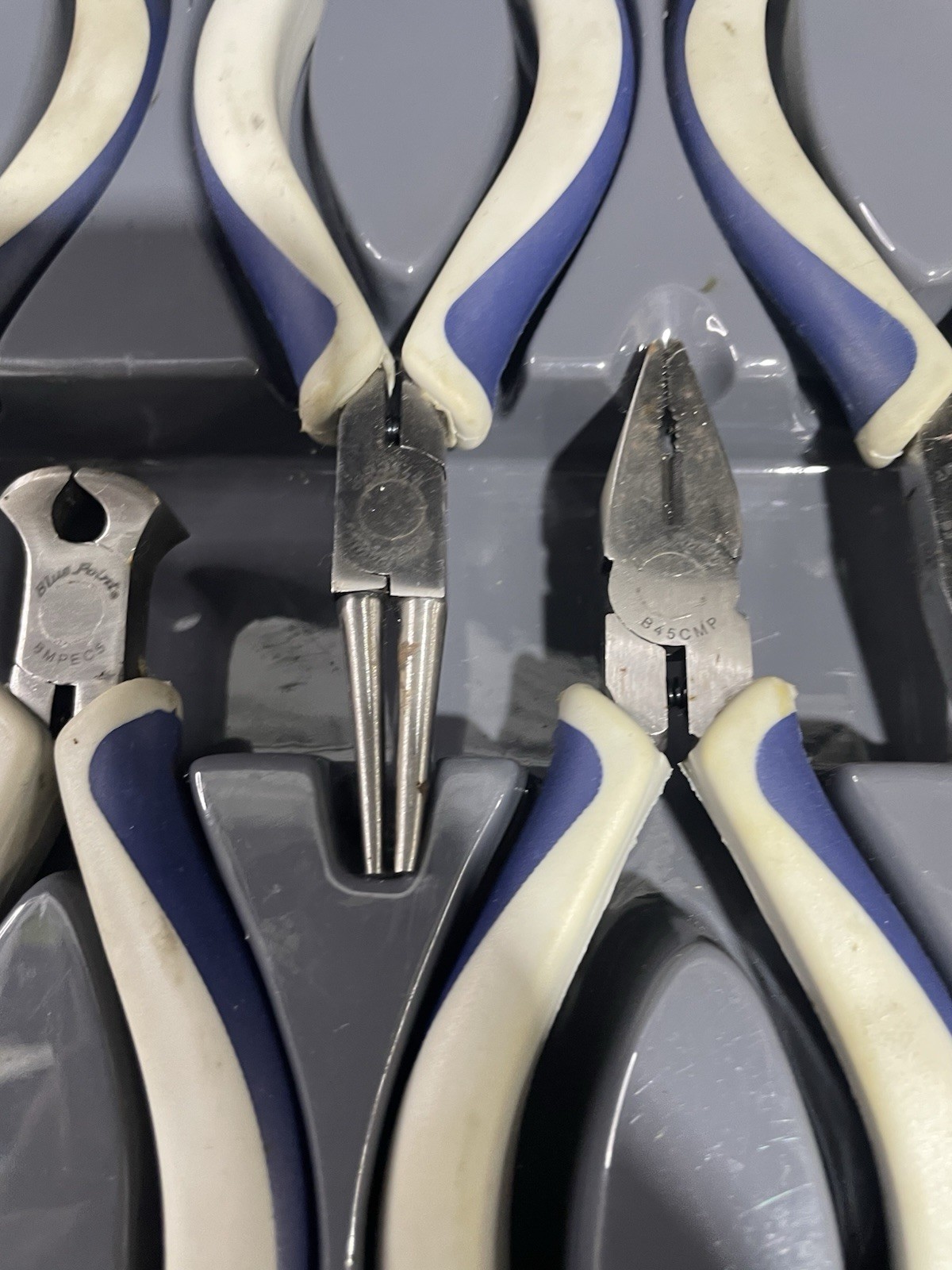 Blue Point BMPL1000 10 Pc Mini Pliers Set w/ Tray Pre-Owned