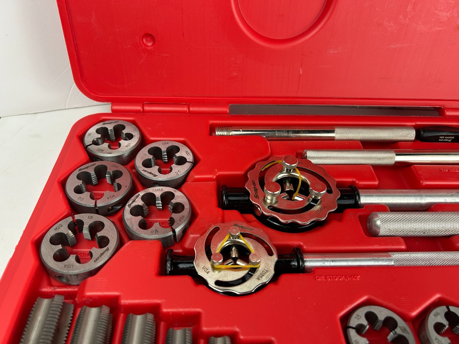 NEW Snap-On Tools 29pc Metric Large Tap & Die Set TDM99117C 14-24 mm USA Made