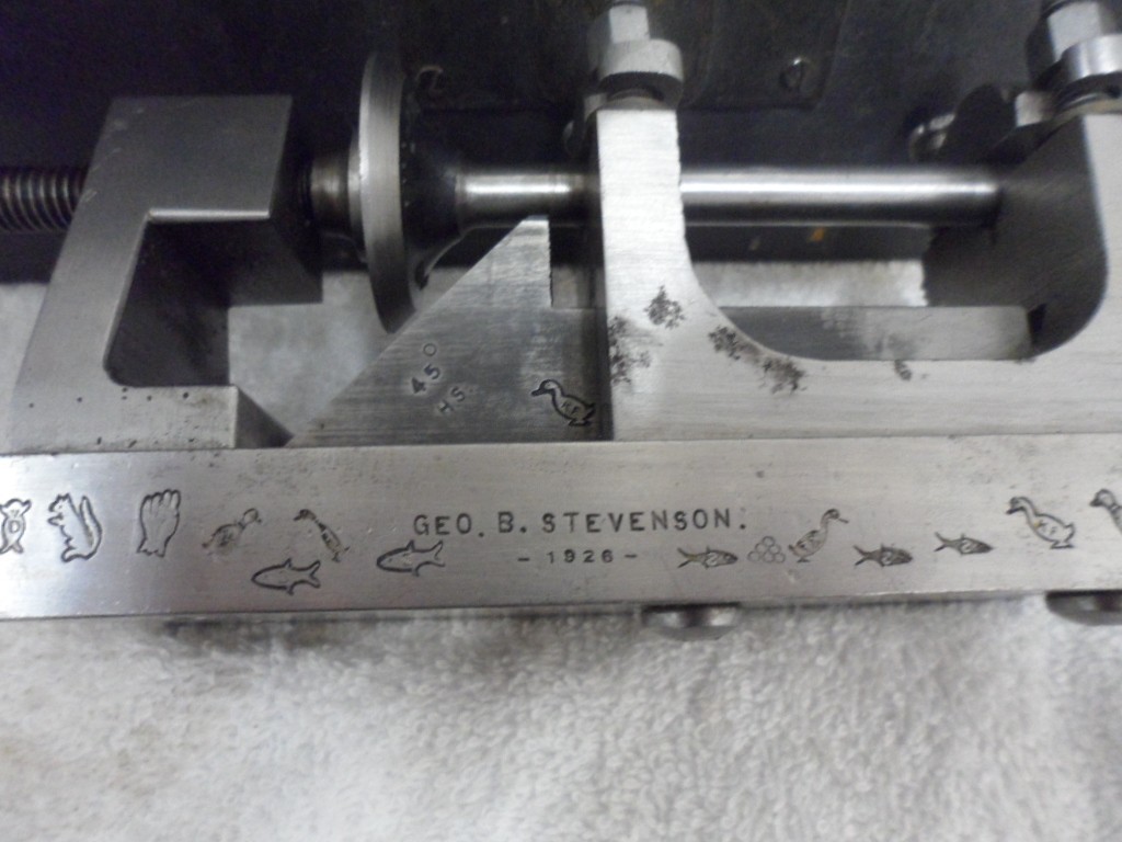 Vintage GEO.B. STEVESON 1926 Mini Lathe & Valve Seat Reaming & Refacing tool kit