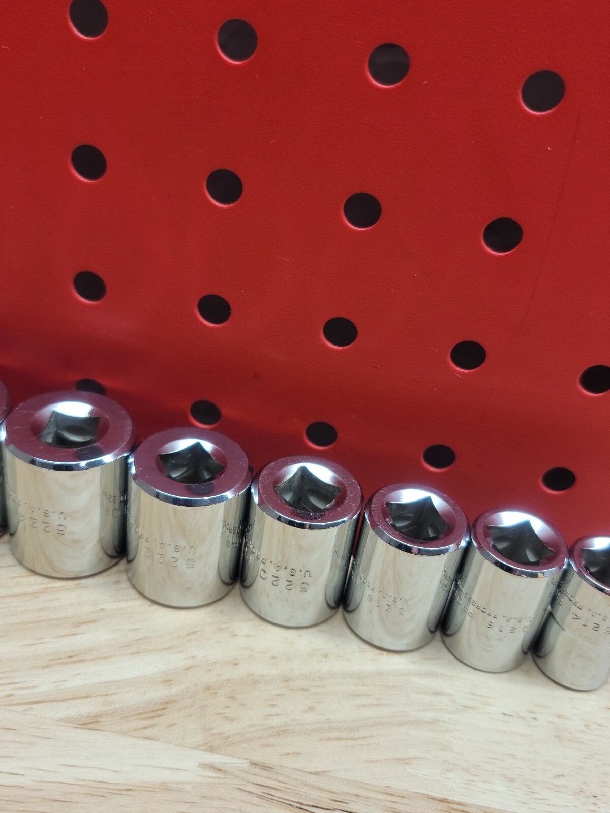 Proto 3/8″ Drive 7/16″ – 15/16″ SAE 9-Piece 12-Point Shallow Chrome Socket Set