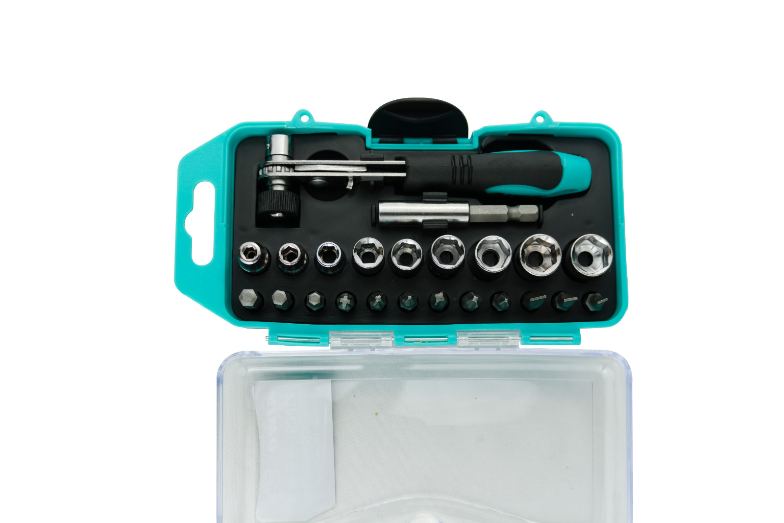 23 Pcs Magnetic Screwdriver Socket Set | Ratchet Grip Lock | Storage Case
