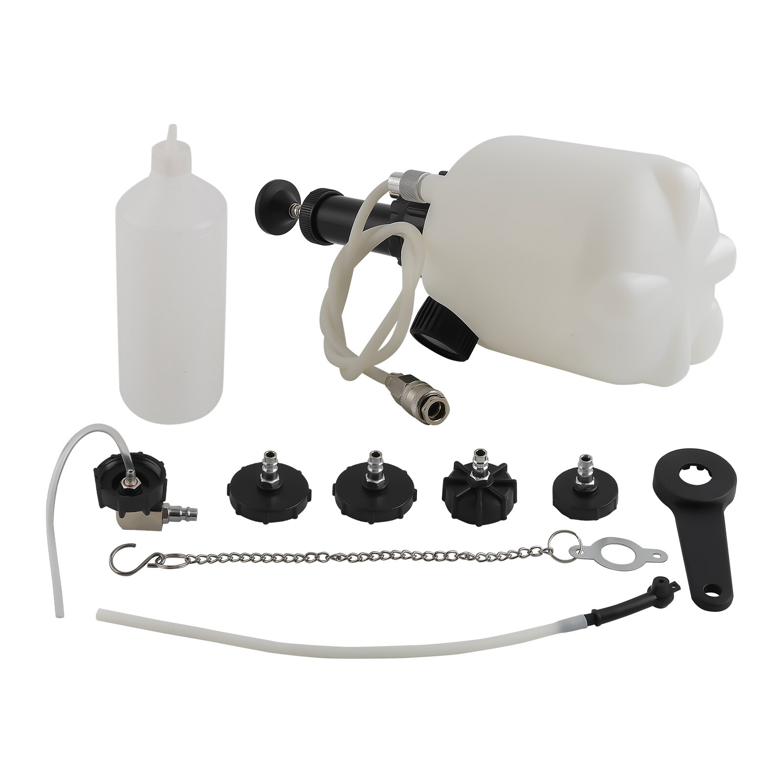 Capacity Manual Brake Bleeder Bleeding Fluid Kit Tool with Universal Adapter 3L