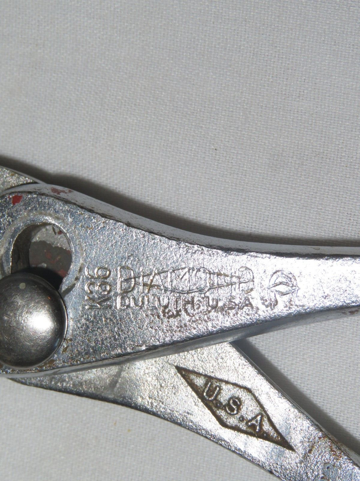 Diamond Tools K36 ~ 6.5” Slip Joint Pliers w/ Horseshoe Logo – Made In USA