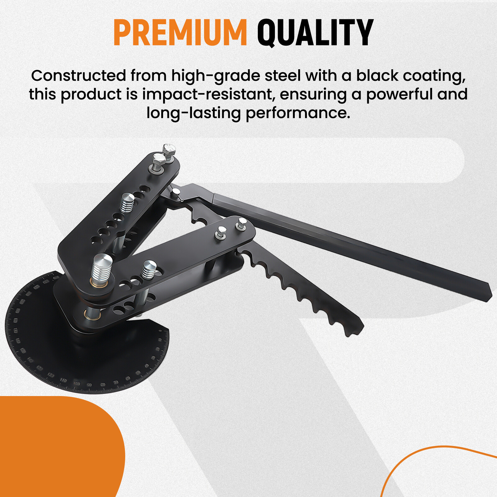 Oxide Coating Steel Manual Hand Bender Tubing Tube Bender Black New