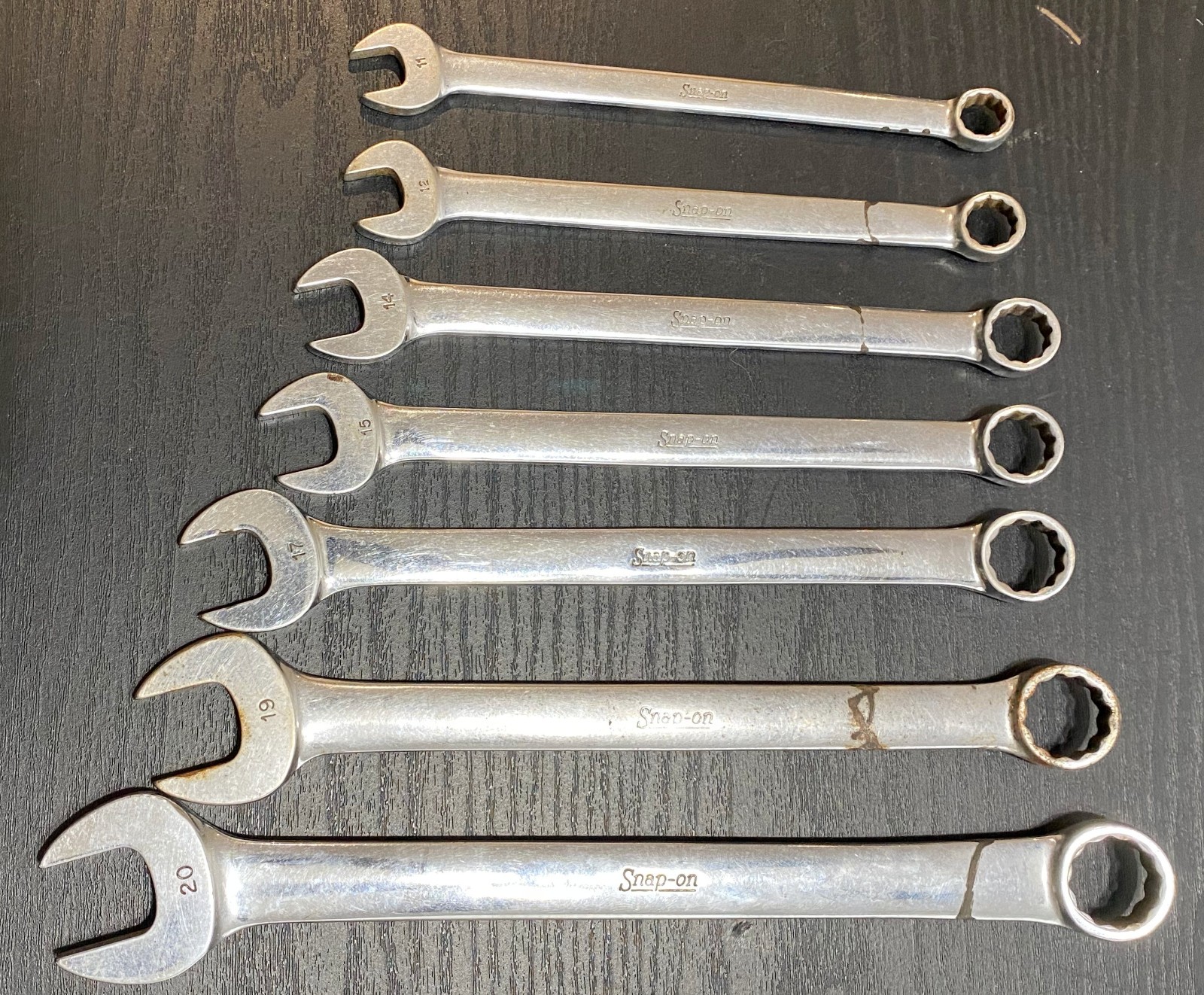 Snap On OEXM Series Combination Wrench set Metric 11MM-19MM 12 pt