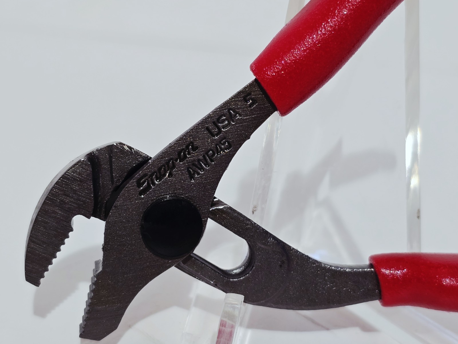 Snap-on Tools USA NEW RED 5″ Adjustable Adjustable Joint Channel Pliers AWP45