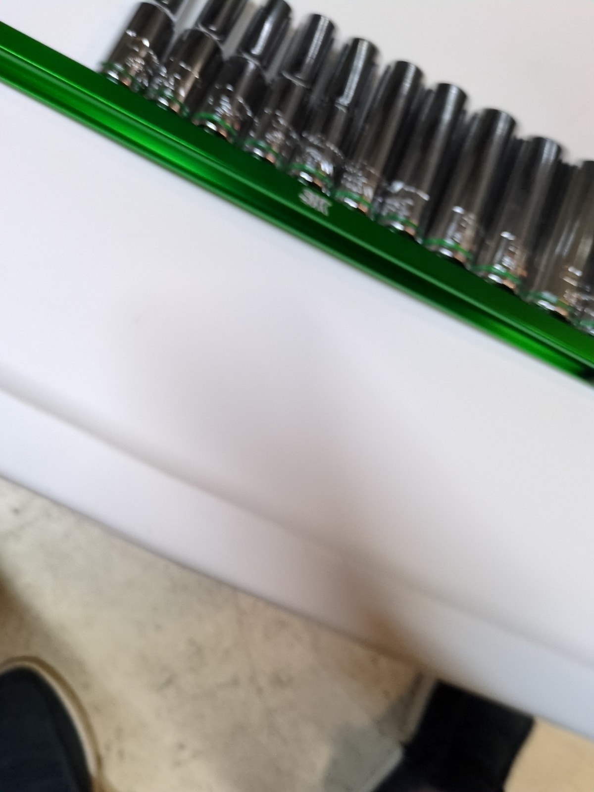 SK Professional Tools 11pc 1/2 Drive Deep Socket Set Metric-New with Rail