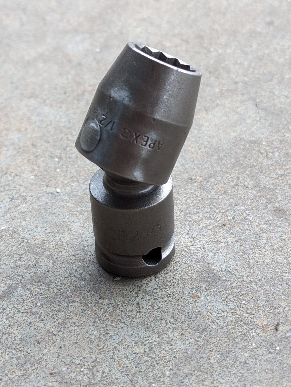 APEX SA-202-D 3/8» drive 1/2″ Hex 12pt Swivel Socket, SAE