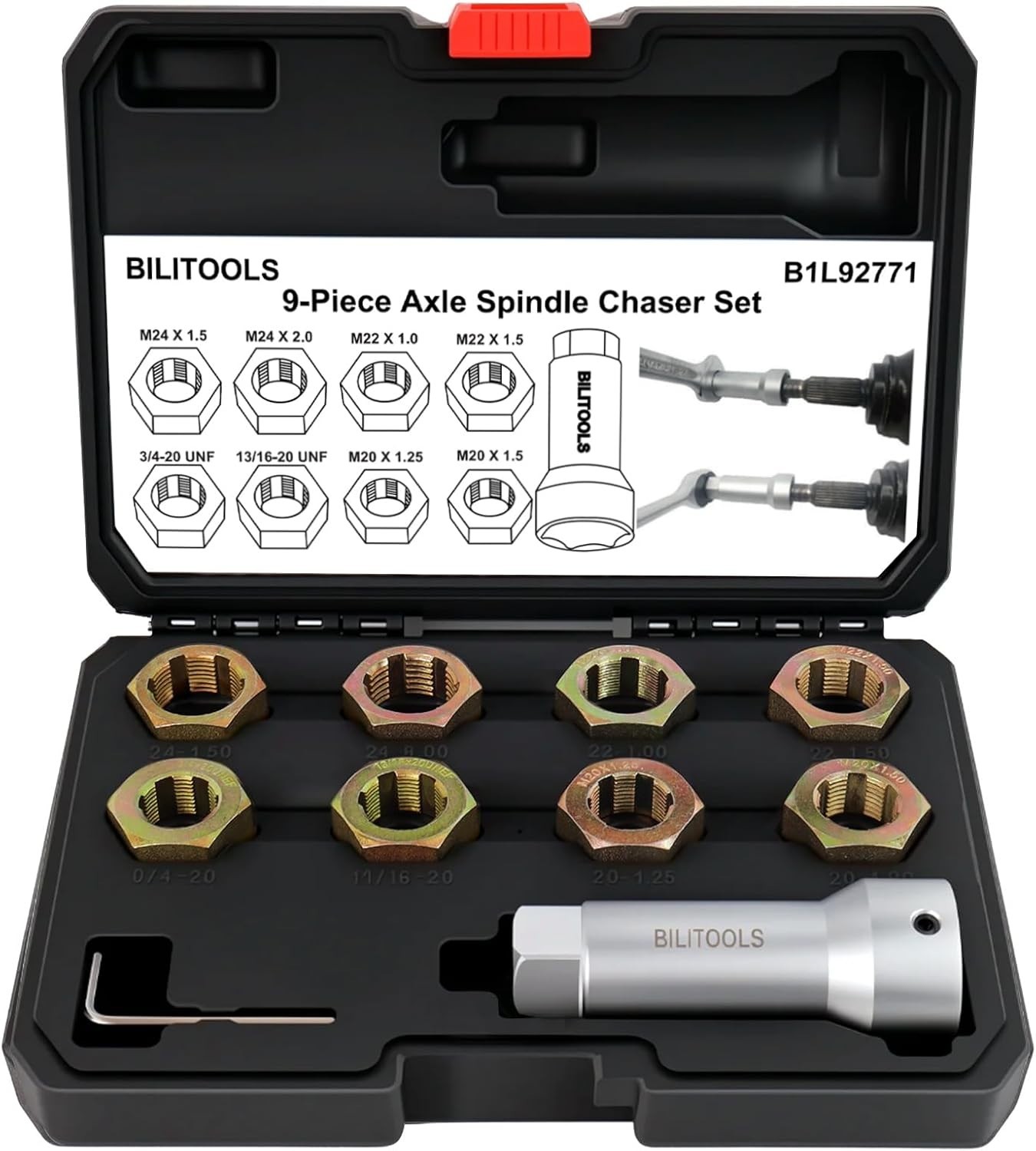 Expert Axle Spindle Rethreading Tool-~