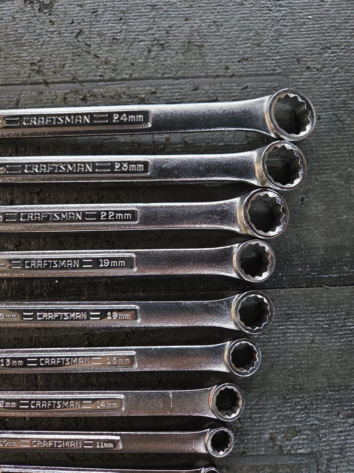 Craftsman Metric Double Box End Wrench Set 12 Point 6mm to 24mm 10pc Made in USA